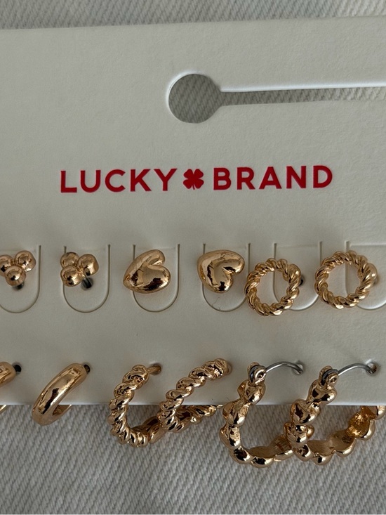 Lucky Brand Jewelry - Lucky Brand Gold-Tone Mixed Hoop and Stud Earring Set